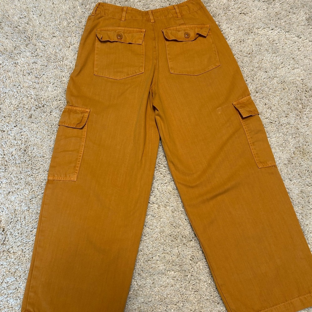 Universal Thread Warm Mustard Barrel Pants - image 3